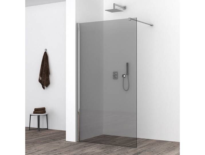 Wiesbaden Comfort Inloopdouche 100x200cm - Nano Coating Rookglas/Chroom