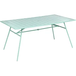 GARTENTISCH 160/90 cm Metall Mintgrün Terenzo