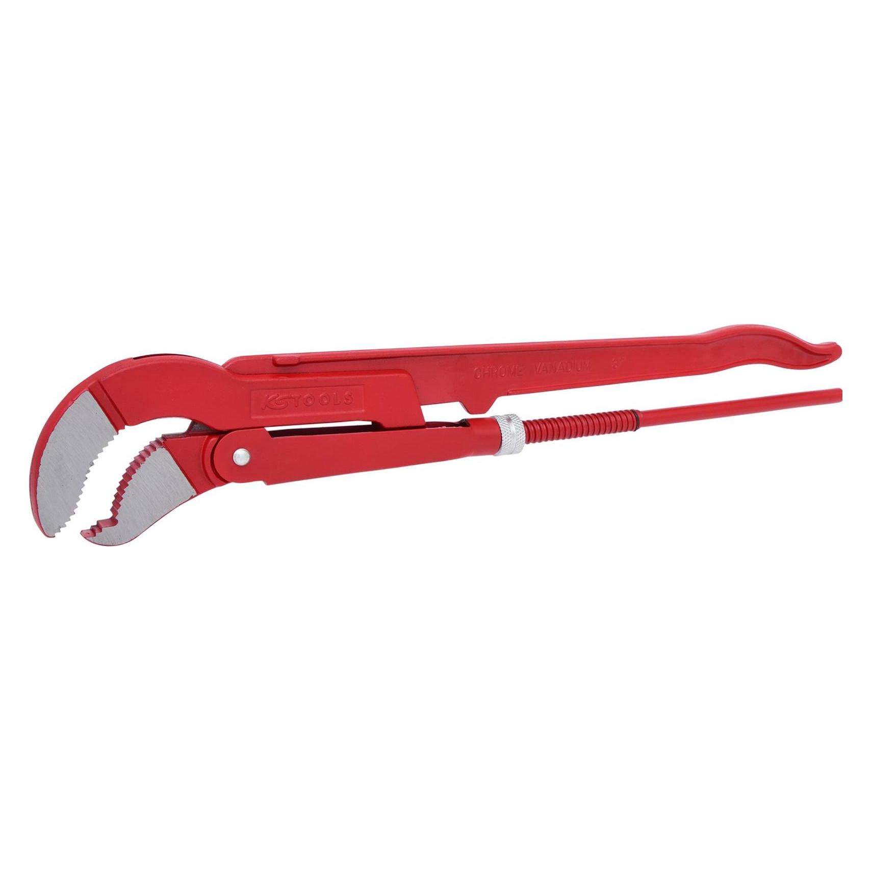 KS Tools Eckrohrzange, 45° gewinkelt, stufenlos verstellbar, für Rohrdurchmesser 3" (650 mm) (113.3000)