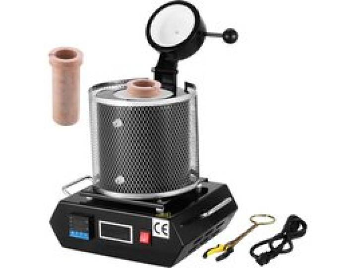 Four de Fusion Électrique 1350 W-VEVOR-Four de Fusion dOr Température Maximale 1150 ℃ Argent Aluminium Cuivre
