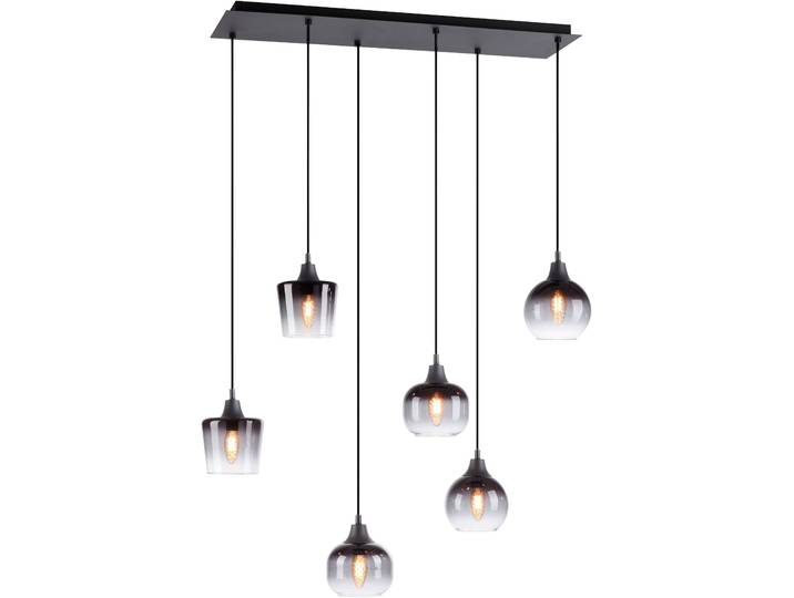 JUST LIGHT Pendelleuchte ZEA , schwarz, 6, 1 Stk., Leuchten, Pendelleuchte