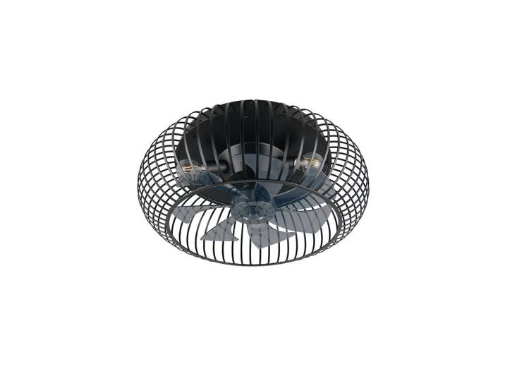 Deckenventilator Johanna, Metall, 25.5 cm, Fernbedienung, Sommerbetrieb, Winterbetrieb, getrennt schaltbar, Elektrogeräte, Kühlgeräte, Ventilatoren, Deckenventilatoren