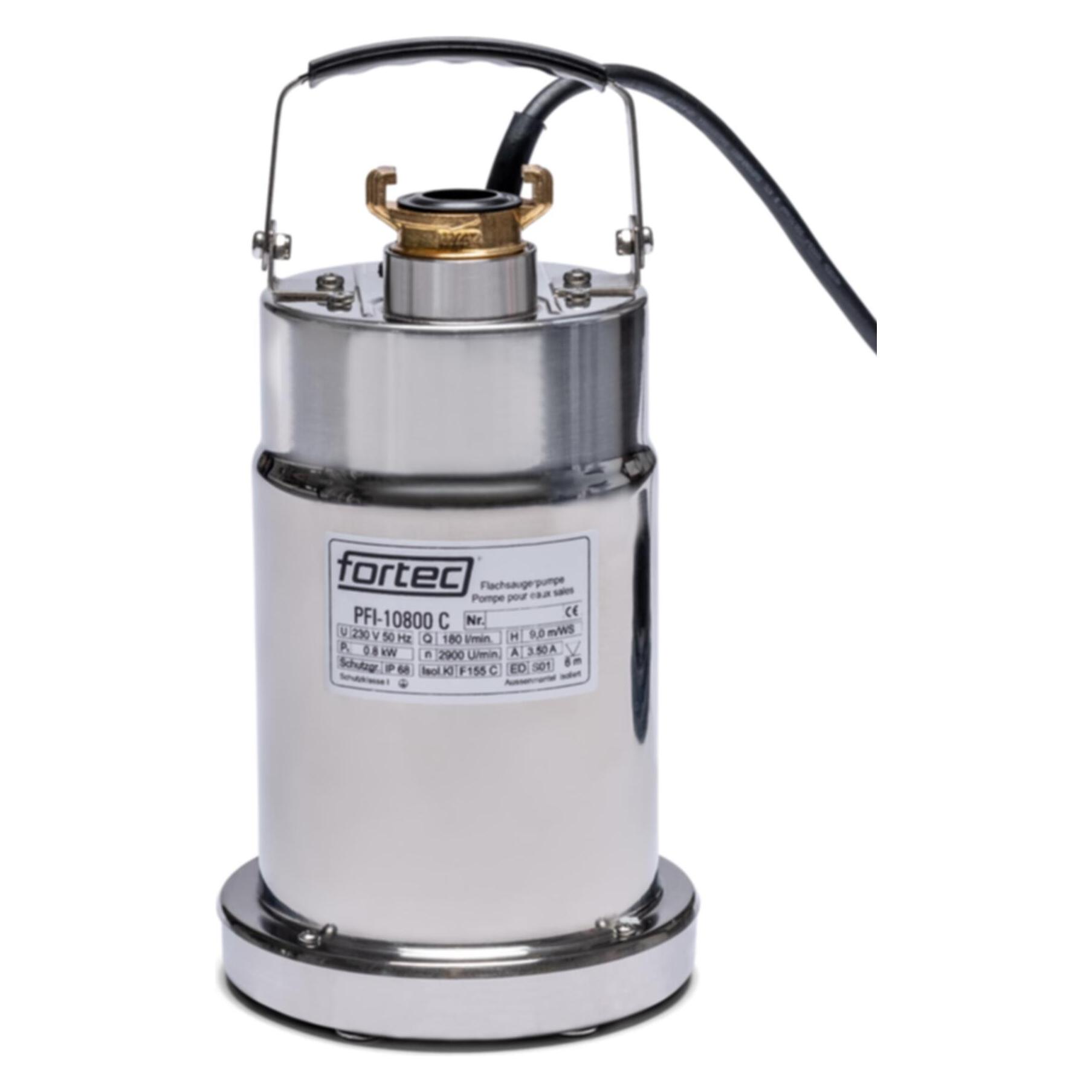 Fortec Flachsaugerpumpe PFI-10800C (Klarwasserpumpe) (PFI-10800C)