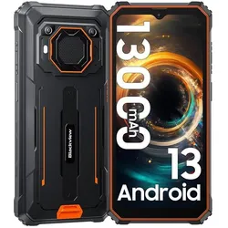 Blackview MOBILE PHONE BV6200 PRO 6/128/ORANGE (128 GB, Orange, 6.56", Triple SIM, 4G), Smartphone, Orange