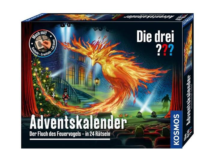 Adventskalender KOSMOS Die drei ??? Adventskalender 2026 , bunt, Adventskalender, Adventskalender