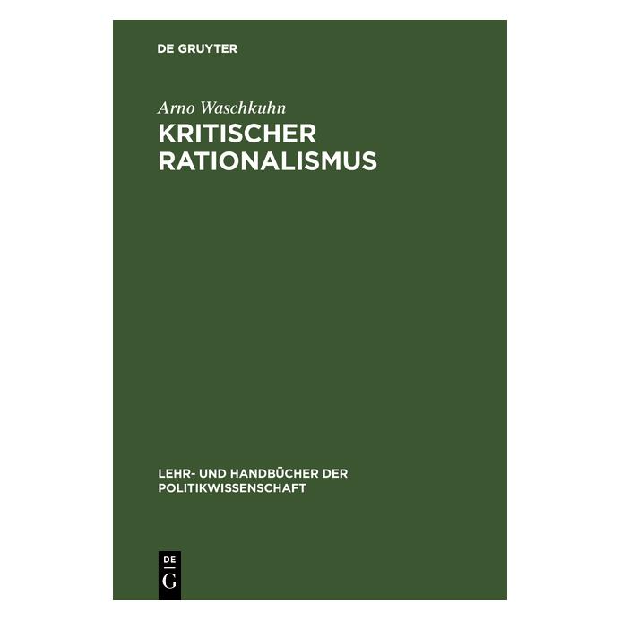 De Gruyter Waschkuhn,A.:Kritischer Rationalismus (67826056)