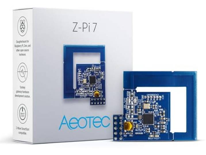 Carte d'extension Z-Pi 7 Z-Wave Plus V2 pour Raspberry PI - Aeotec