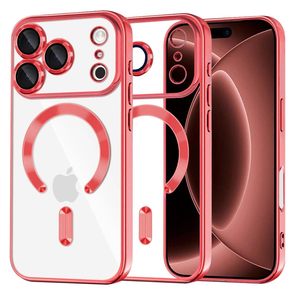 Techsuit - Luxury Crystal MagSafe - iPhone 18 Pro Max / iPhone 17 Pro Max - Red (Apple iPhone 17 Pro Max, Apple iPhone 18 Pro Max) (72060111)