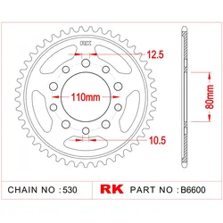 RK Kettenrad 6600 39 Zähne