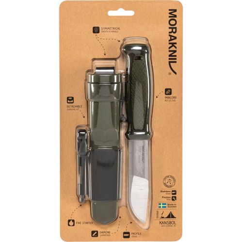Morakniv Kansbol inkl. Survival-Kit grün