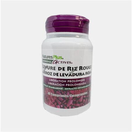 NATURES PLUS LEVEDURA DE ARROZ VERMELHO 30 COMPRIMIDOS