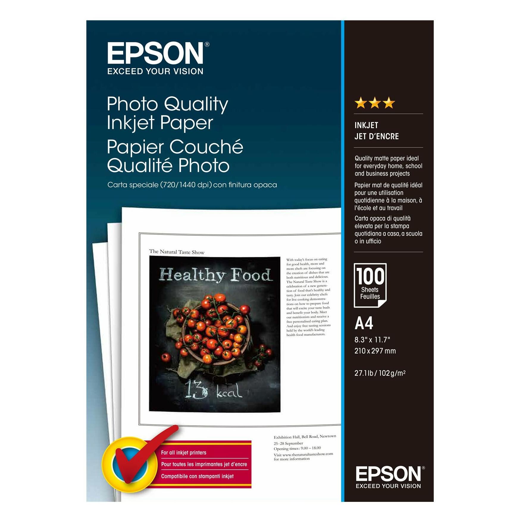 Epson Photo Quality Ink Jet (102 g/m², A4, 100 Stk.) (C13S041061)