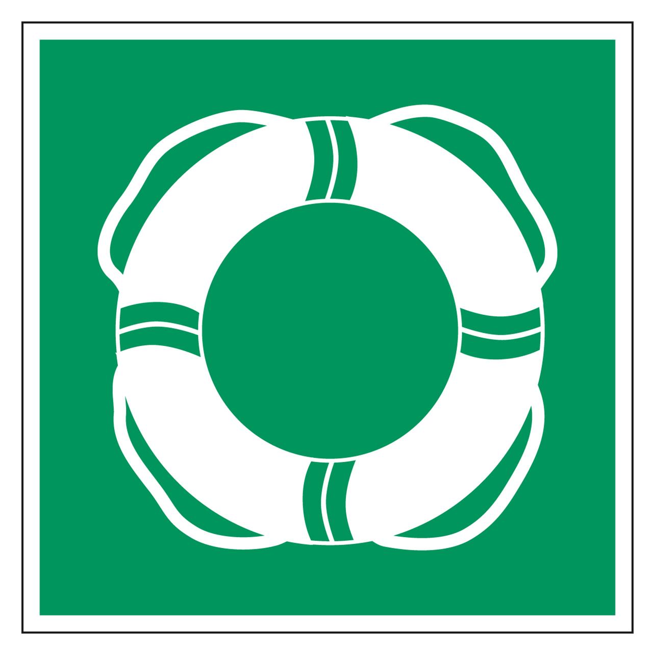 Brady ISO-Sicherheitsschild - Wasserrettungsgeräte (238055)