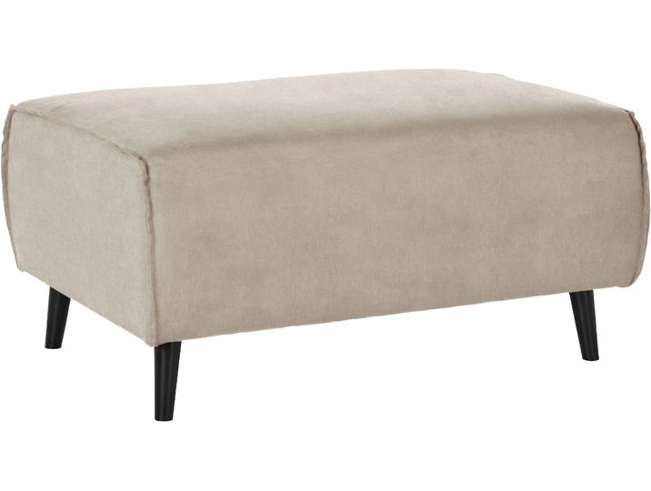 Hocker DOMO COLLECTION Amora , beige, B:97cm H:47cm T:66cm, Hocker, Hocker, mit Federkern, Fusshöhe passend für gängige Saugroboter