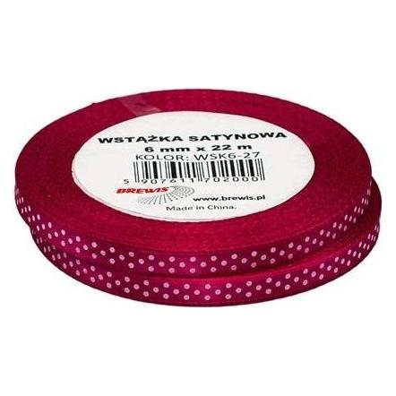 Brewis Lila gepunktetes Satinband 6mmx22m (47593304)