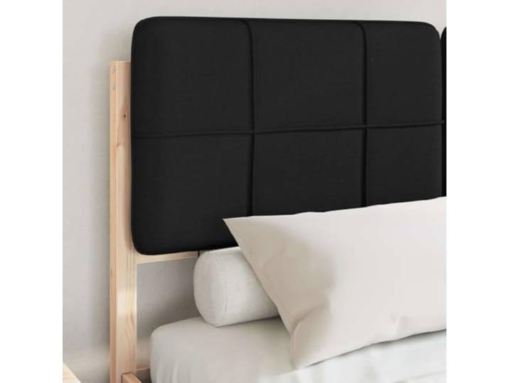 KTHLBRH Bett mit Kopfteil schwarz beschichtet 160 x 200 cm Massives Kiefernholz, Minimalistisches Design, rechteckige Struktur, Modernes Zimmer
