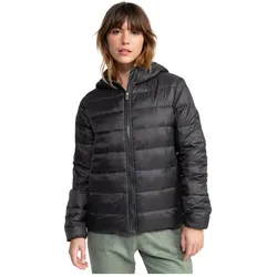 Roxy, Damen, Skijacke, Giacca Trapuntata con Cappuccio Compatta Wind Bliss (M), Mehrfarbig, Schwarz