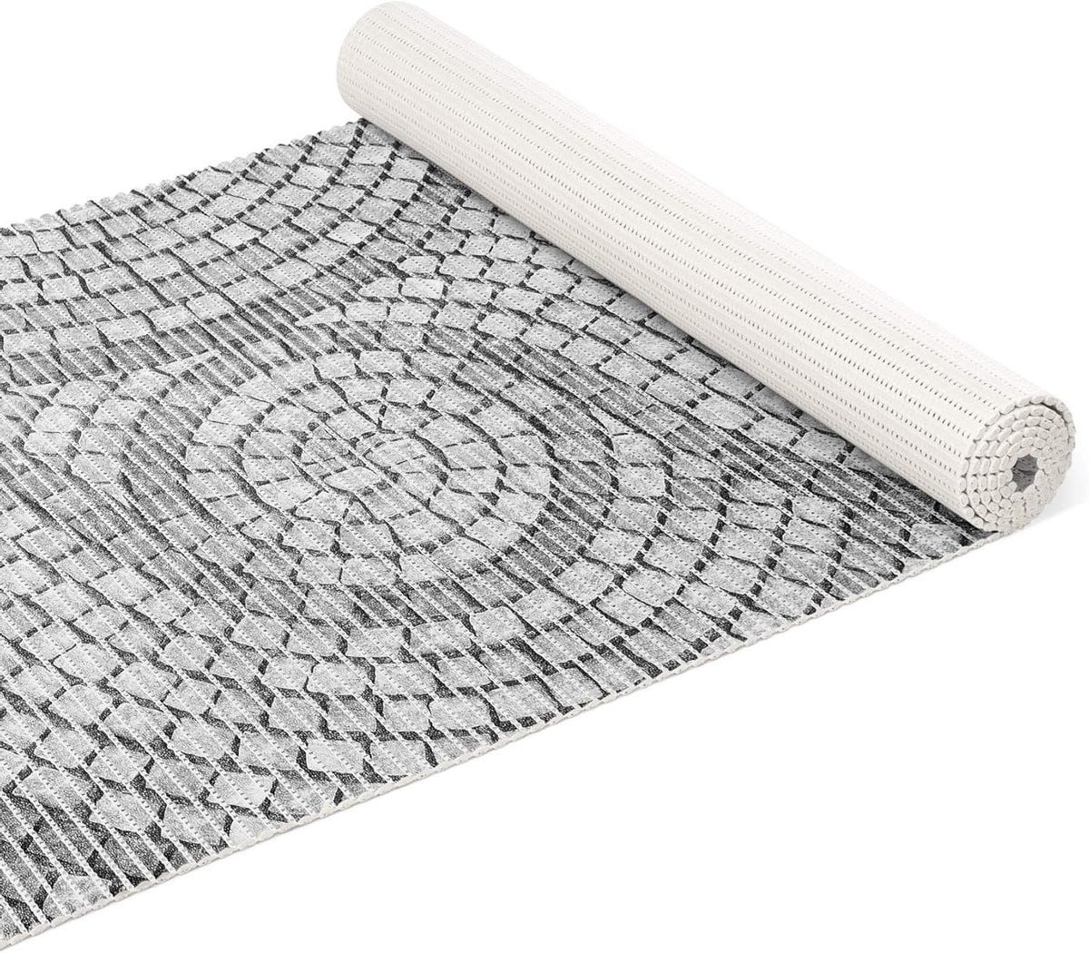 Grijs Schuimmat Badkamer - Antislip Douchemat - 140 x 65 cm