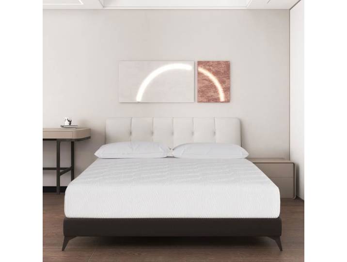 Luxe Matelas 140x190 - Épaisseur 26cm - Mousse à Mémoire de Forme - Confort Mi-Ferme - Développé & Produit en Europe (Pure Blanc)