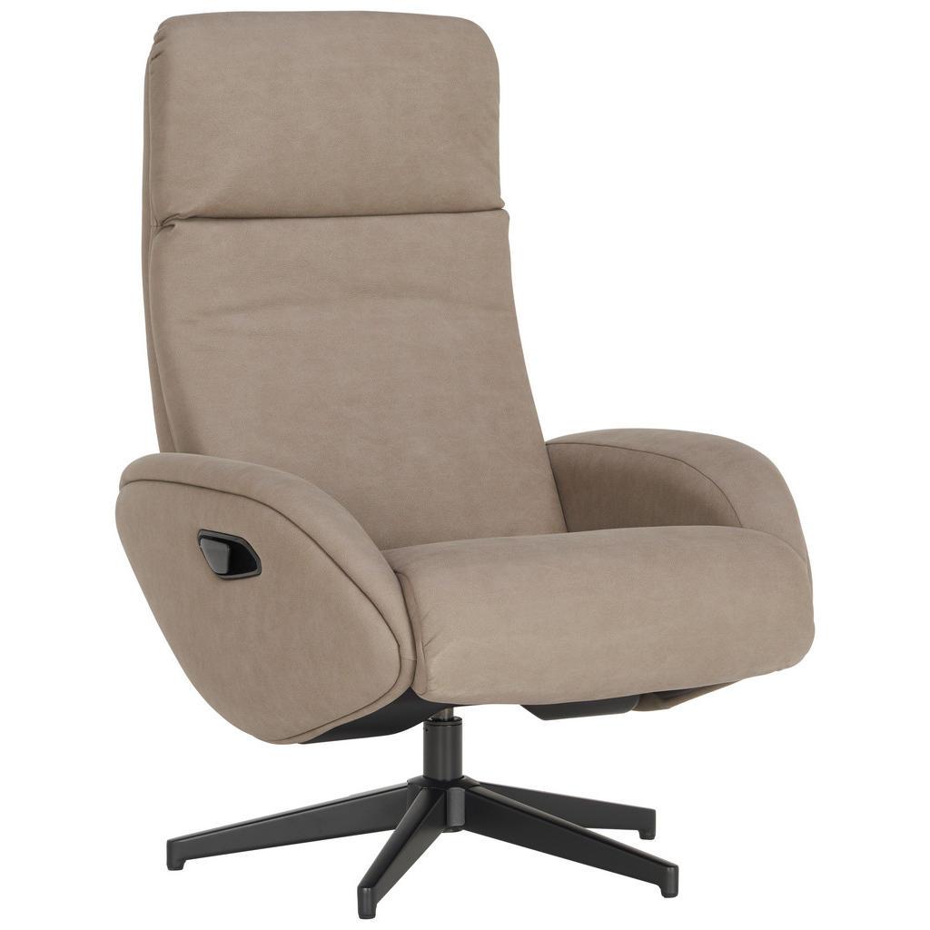 Xora Relaxsesselset , Taupe , Metall , 77x107x75 cm , Relaxfunktion , Wohnzimmer, Sessel, Relaxsessel