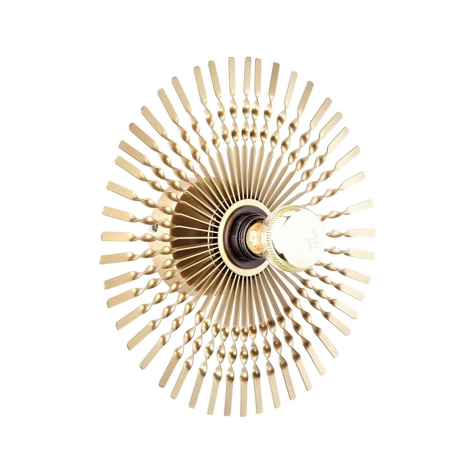 BRILLIANT Lampe, Mendoza Wandleuchte 33cm gold, Metall, 1x A60, E27, 40W,Normallampen (nicht enthalten)