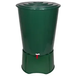Kreher XL Regentonne 310 Liter mit Monoblock Stand in Grün