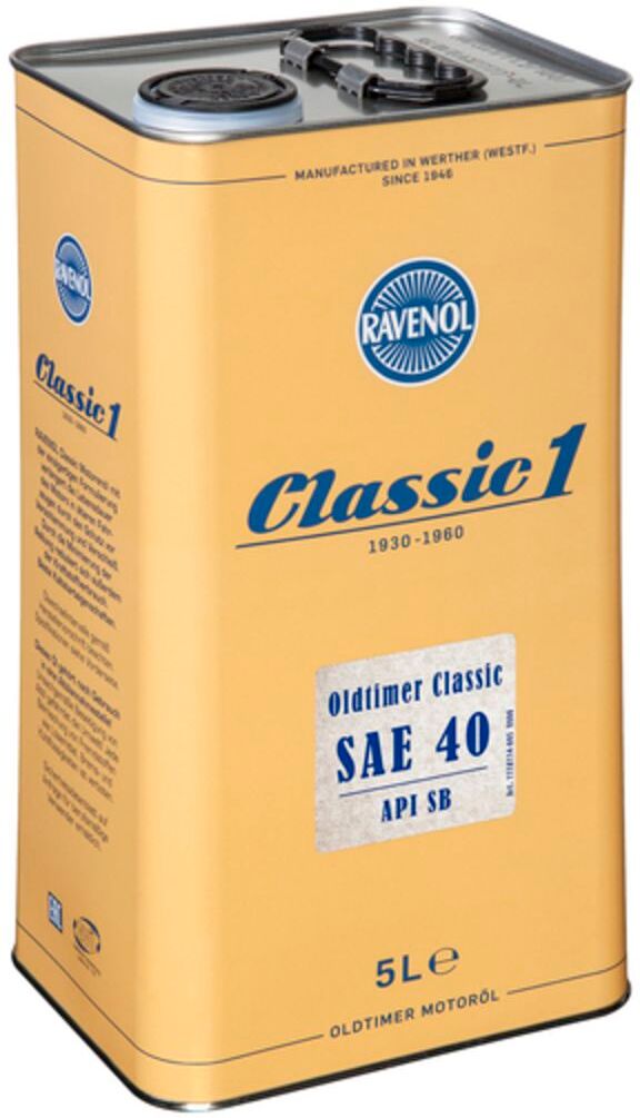 Motoröl RAVENOL 1118114 OLDTIMER CLA SAE40 5L