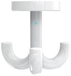 Hewi 477 active+ Haken 477.90D05098 3-fach, drehbar, antimikrobiell, signalweiß