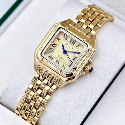 Friendly Fresh Finds Elegant Gold Stainless Steel Women's Quartz Wristwatch Light Luxury Business Fashion Watch silver