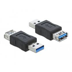Delock USB 2.0 Adapter [1x USB 3.0 Stecker A - 1x USB 3.0 Buchse A] 66497 0 mm