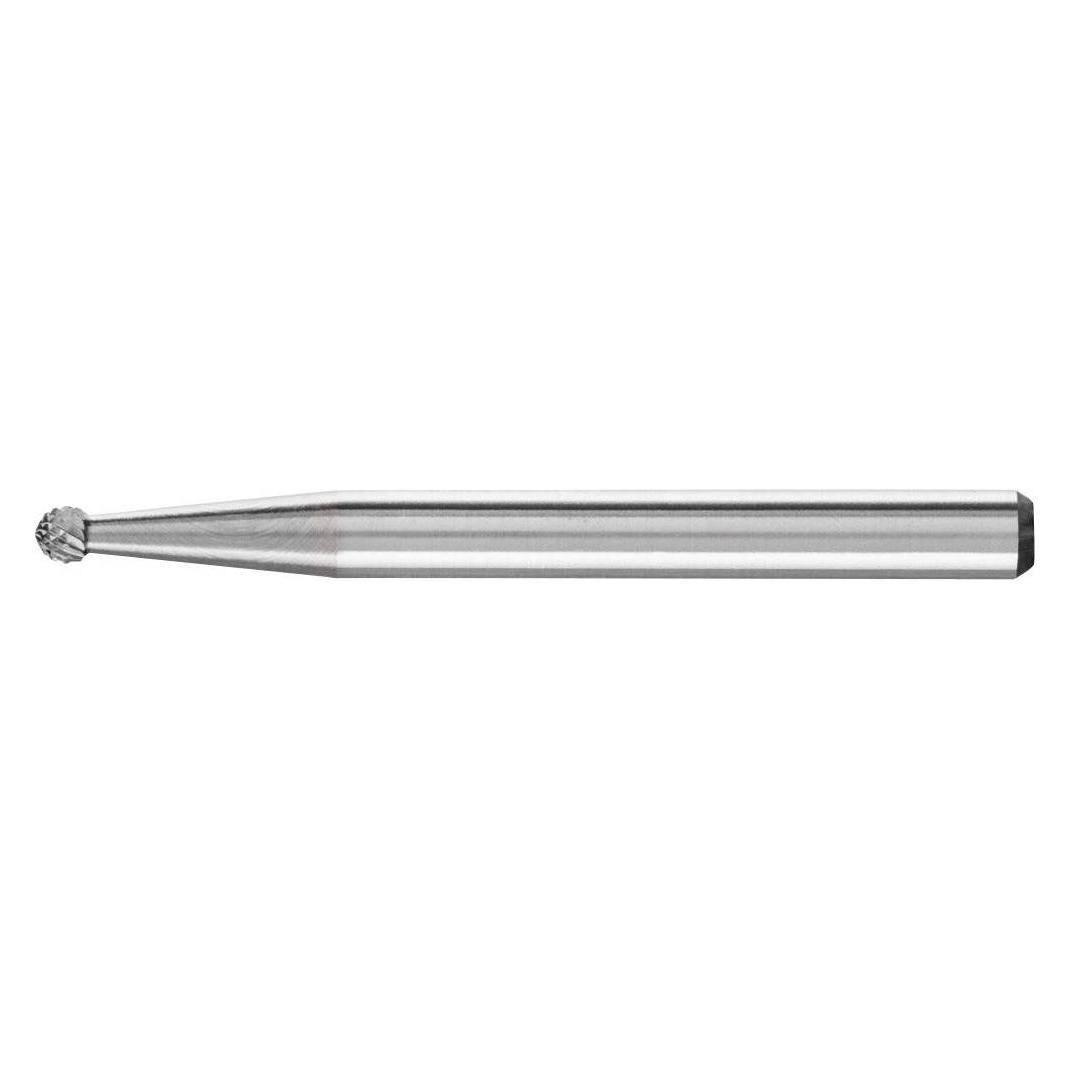 Pferd Frässtift Hartmetallfrässtift kugelförmig 2x1,5 mm Schaft ø 3 Zahnung MICRO für die bearbeitung (21211033)