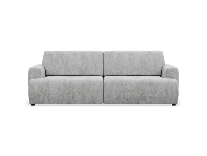 Dreisitziges Schlafsofa Cobbly mit Stauraum, grauer