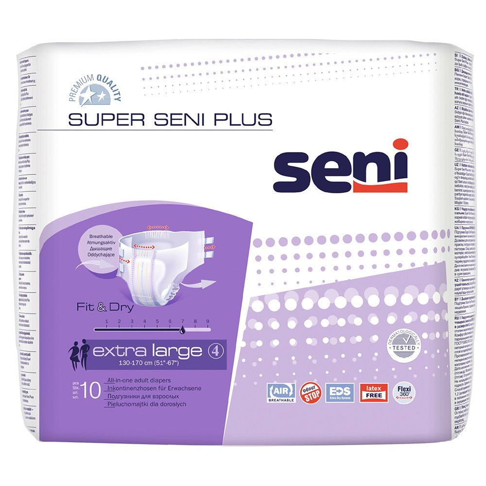 Seni Super Plus Inkontinenzslip XL 10 St Windeln