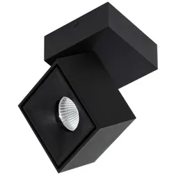 Beneito & Faure Mini Rubyc Tricolore 7 W schwarze quadratische verstellbare LED-Wandleuchte