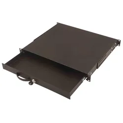 Digitus 19" Serverschrank Schublade für Tastaturen & Dokumente 1HE RAL9005 schwarz (DN-19 KEY-1U-SW)