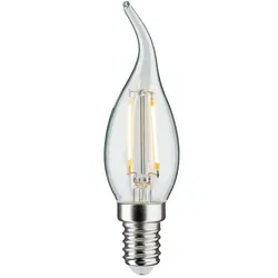 Paulmann LED Filament Kerze Windstoß, 230V, E14, 2.8W 2700K 250lm, dimmbar, klar PAUL-28686