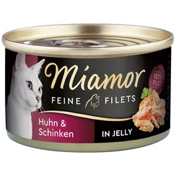 Miamor Feine Filets in Jelly Huhn & Schinken 24x100 g