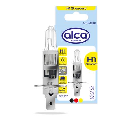 ALCA Glühlampe Halogenlampe H1 12V 55W 720010