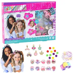 DIY-Kreativset zum Basteln von Einhorn-Stirnbändern mit glänzenden Verzierungen