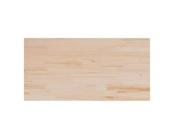 KGFHERENB 4er Set Tischplatte 100x50x2,5 cm Massivholz Kiefer Natur Vielseitige Ersatzplatte aus unbehandeltem Holz für Esszimmer, Restaurant und DIY Möbelprojekte nach Wunsch.