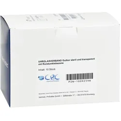 Uhrglasverband steril transparent m. Rundumkleb.