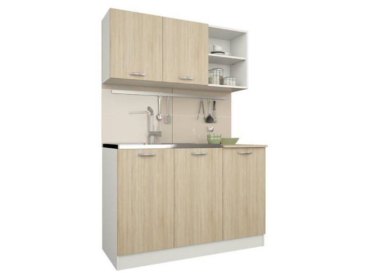 Set Cuisine Ara haaus Chêne Sonoma/Blanc L 120 cm