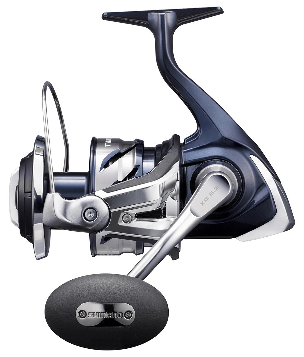 SHIMANO 21 TwinPower SW C, 14000 XG, Beidhändig, Salzwasser Angelrolle, Frontbremse, TPSW14000XGC