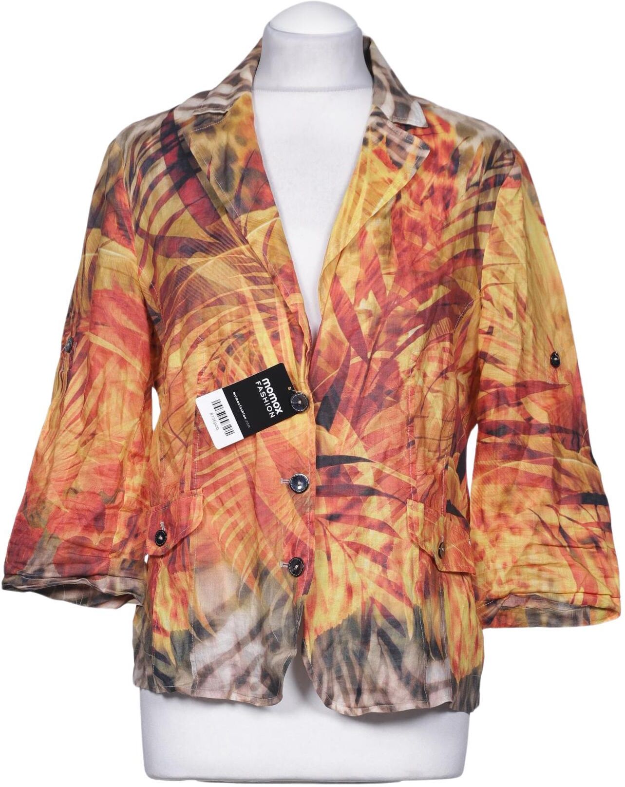 Apanage Damen Blazer, Mehrfarbig, Gr. EU 40, Leinen - Second Hand