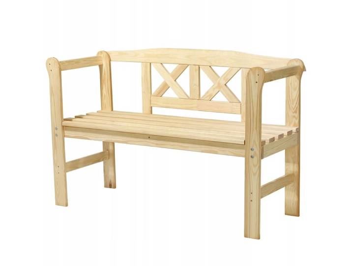 Banc en Bois Kadax 119cm avec Rangement Jardin Terrasse Balcon