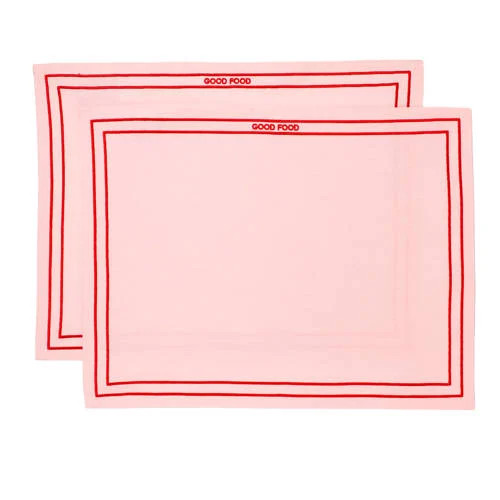 Vondels placemat GOOD FOOD set van 2
