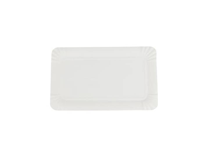 daybays Pappteller Eckig 13x20 cm, 3000 Stück Einwegteller aus Pappe Papierteller, Pommes Schalen, Currywurst Schale, Kuchenteller