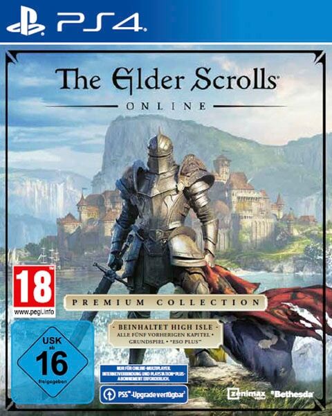 BETHESDA Spielesoftware "The Elder Scrolls Online: Premium Collection", blau (weiß, neutral), PlayStation 4, Spielesoftware, Spielesoftware