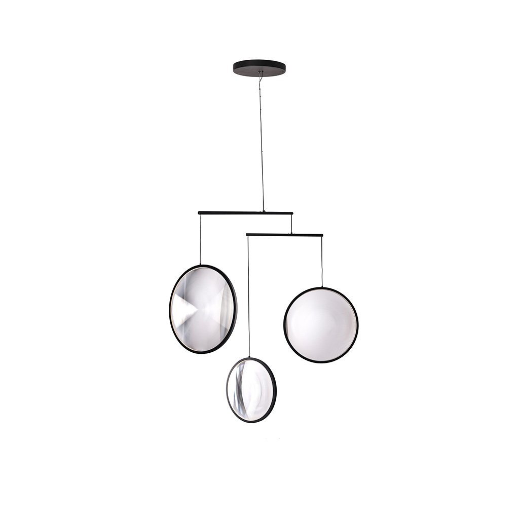 DCWéditions Focus LED Pendelleuchte (X3 schwarz) X3 schwarz FOCUS 3 P 2700K BL