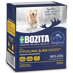 BOZITA Dog: Huhn und Reis in Gelee 370g
